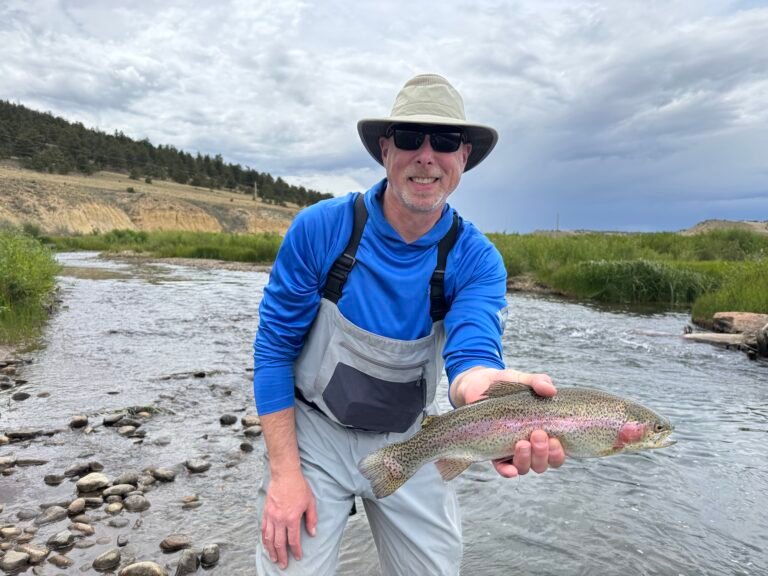 Close-up of trout caught on exclusive South Platte River private fishing access 4