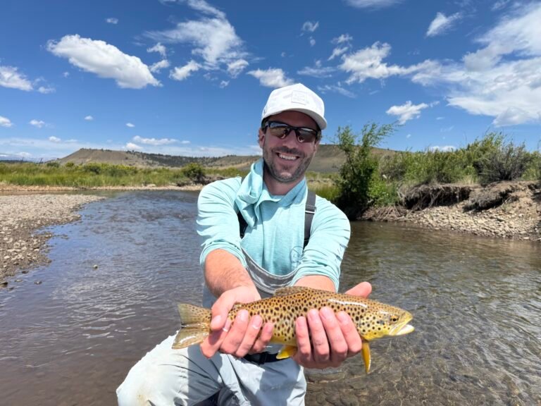 Close-up of trout caught on exclusive South Platte River private fishing access 3